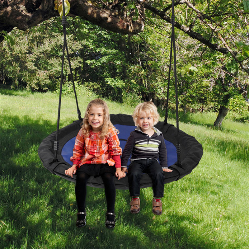 Onewell 40" Flying Saucer Tree Swing Indoor/Outdoor Round Mat Tree